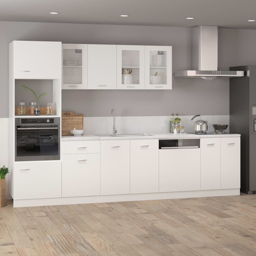 vidaXL Wisząca szklana szafka biała 40x31x60 cm materiał Zdjęcie produktu 2