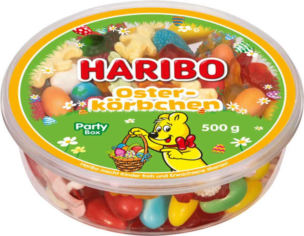 Haribo Osterkörbchen Ostermischung aus Fruchtgummi Party Produktbild 