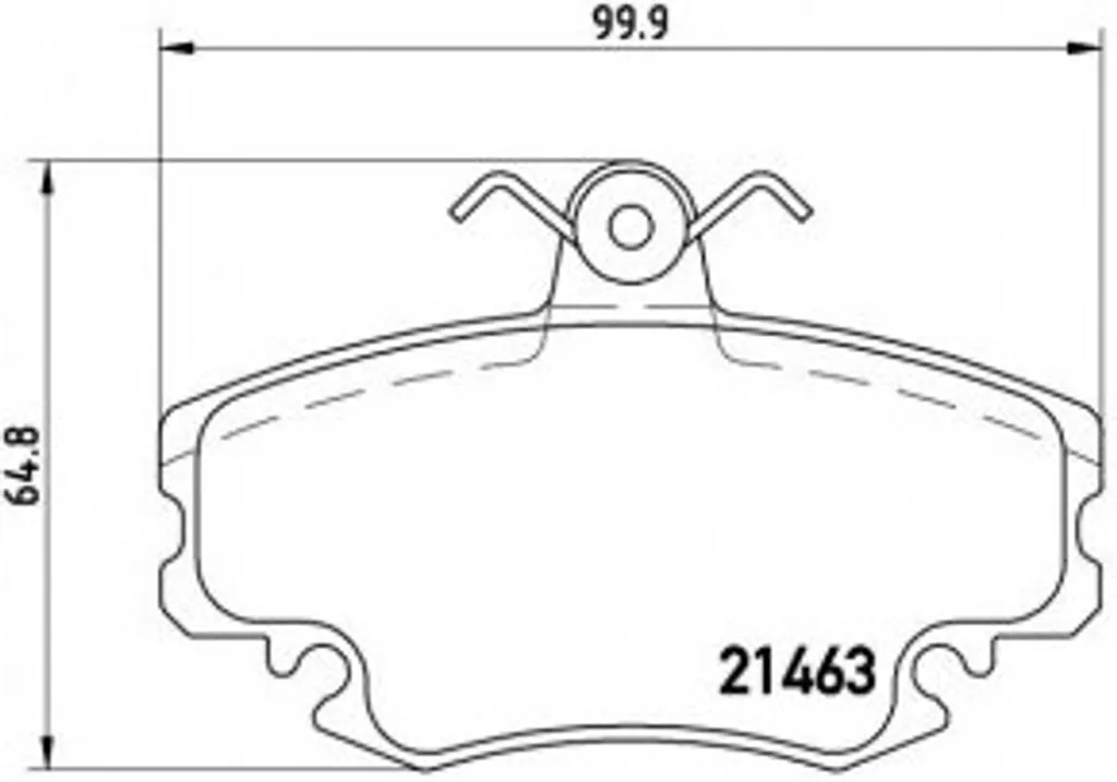 Jeu de plaquettes de frein pour Megane Scenic et Twingo I Brembo P68038