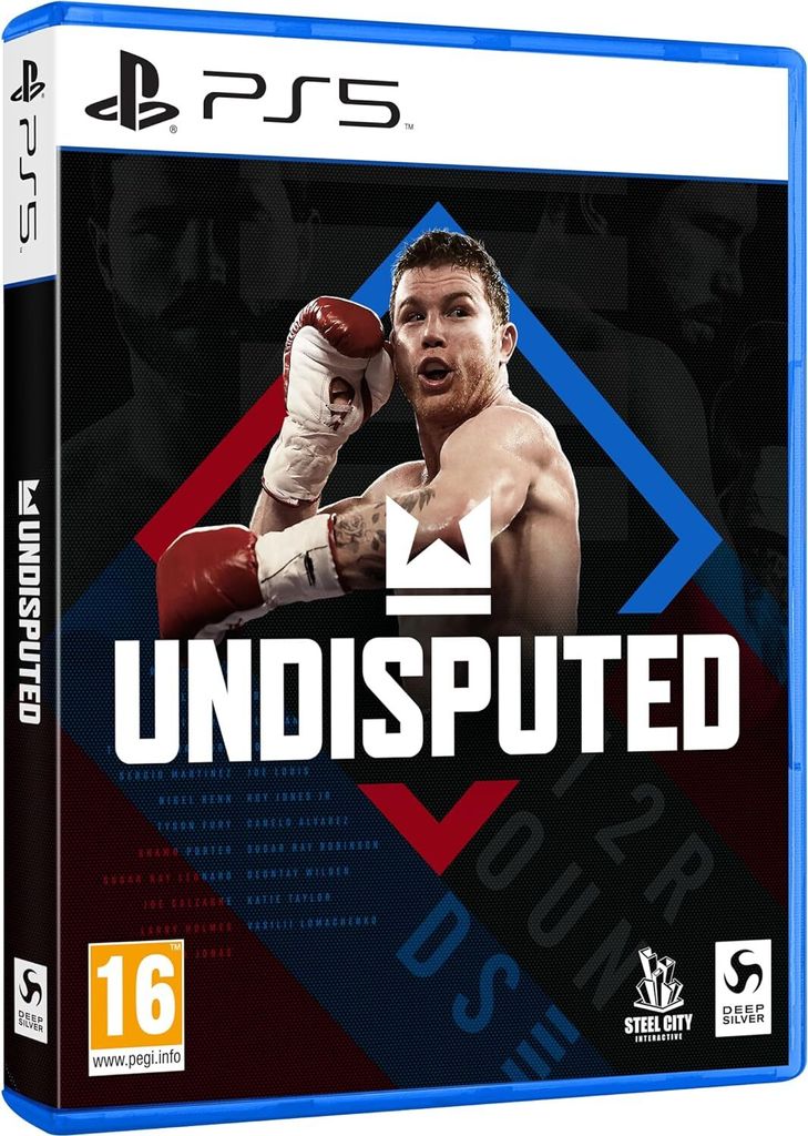 The image shows the front cover of the video game 'Undisputed' for PlayStation 5.