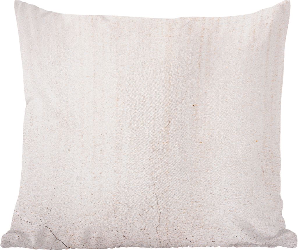 MuchoWow Zierkissen Sofakissen Wohnzimmer Dekokissen 50x50 cm Beton - Wand - Weiß - Komfort - Sofakissen