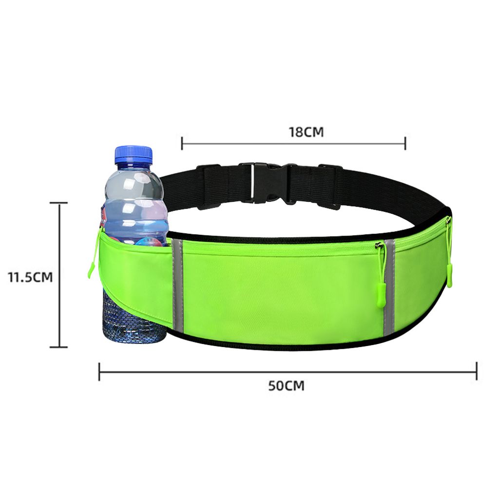 Buffup Bauchtasche Mit Flaschenhalter - Leichte Hüfttasche Für Sport & Outdoor