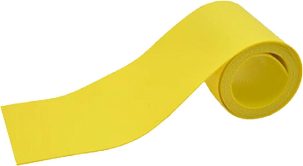 5 x 100 cm PVC-Reparaturflicken, verdickt, wasserdicht, einfach zu verwenden für aufblasbare Fischerboote, Wasserspielzeug, Gelb
