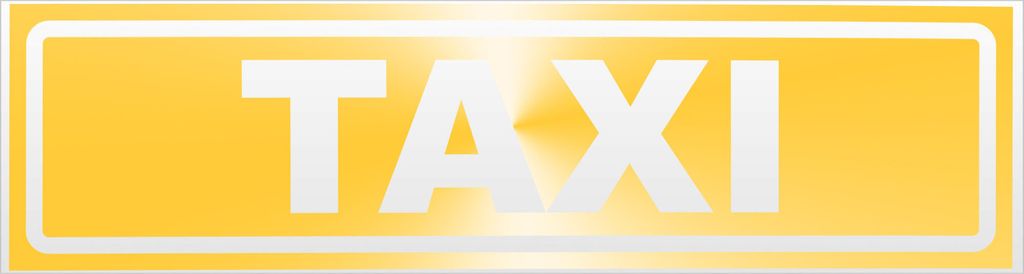 Kiwistar Taxi invertiert Magnetschild Schild magnetisch - 20cm Gelb - reflektierend - Magnetfolie für Auto PKW Kfz