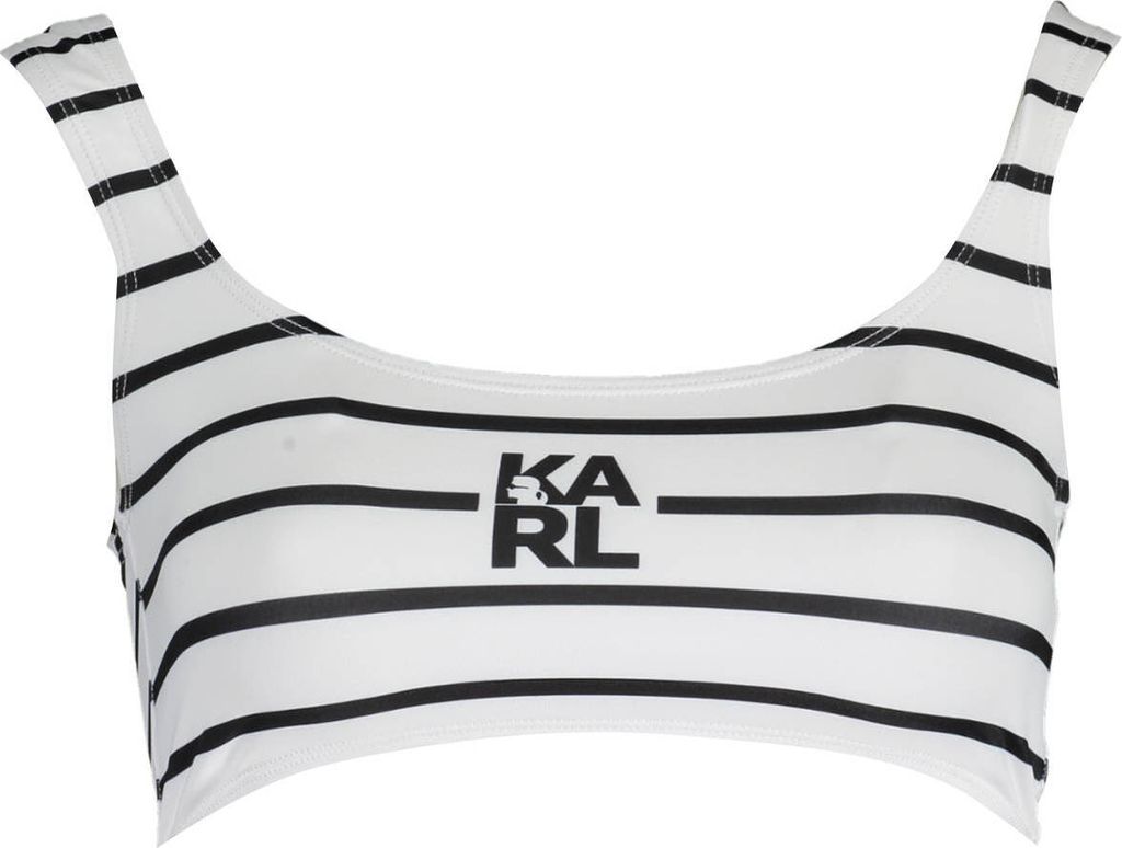 KARL LAGERFELD BEACHWEAR Badeanzug Damen Textil Weiß SF17704 - Größe: S