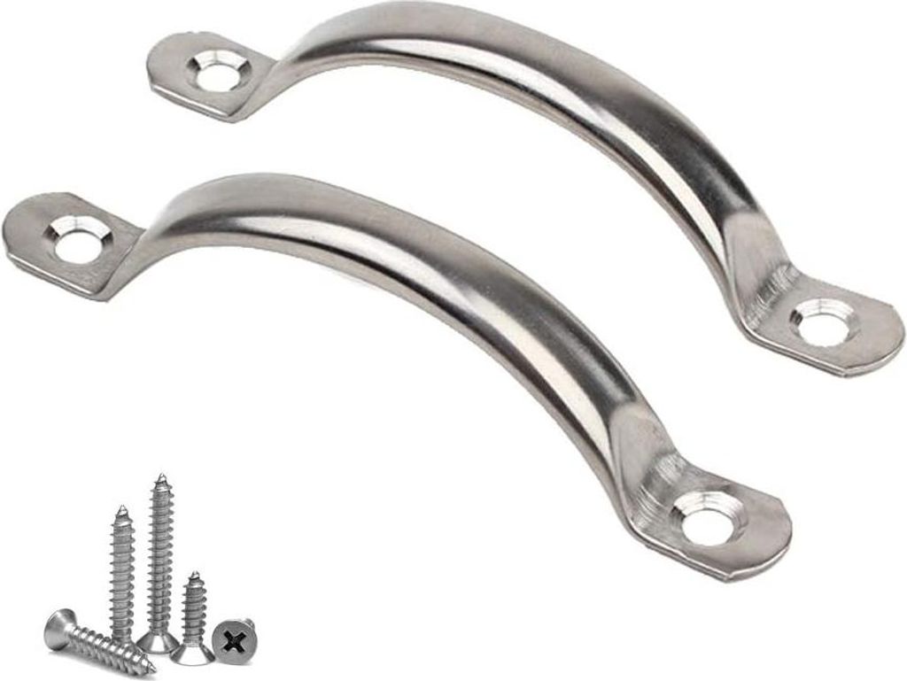 Holle roestvrijstalen trekgrepen - Deurknoppen en ladetrekkers - 3 stuks