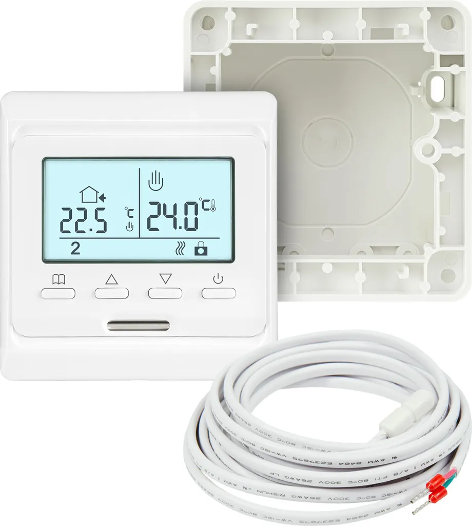 Thermostat de chauffage E51AP pour radiateur électrique - Régulateur LCD