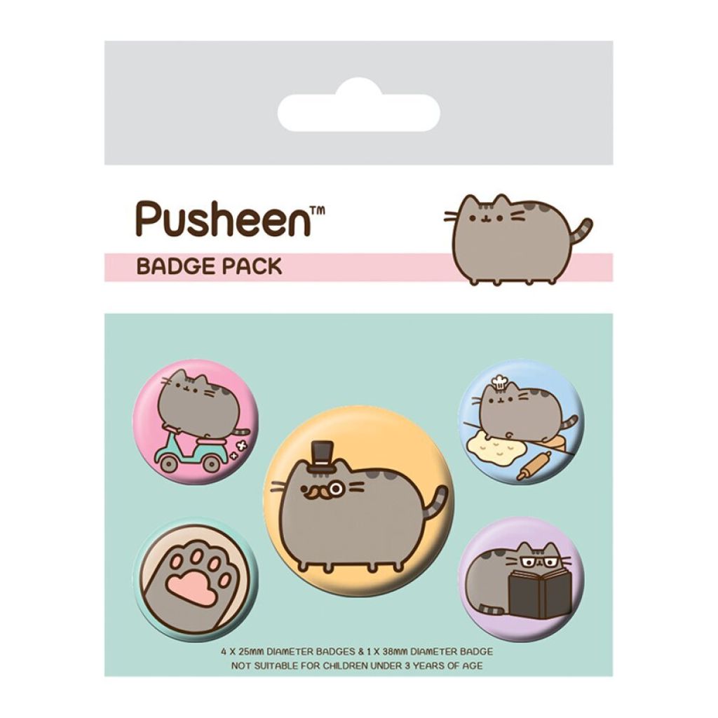Pusheen Ansteck-Buttons 5er-Pack Fancy Produktbild 