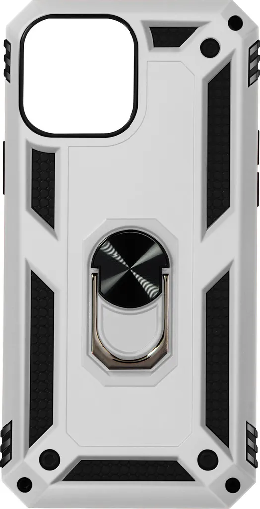 Custodia iPhone 13 Mini Argento con Ring Holder: Eleganza Protettiva