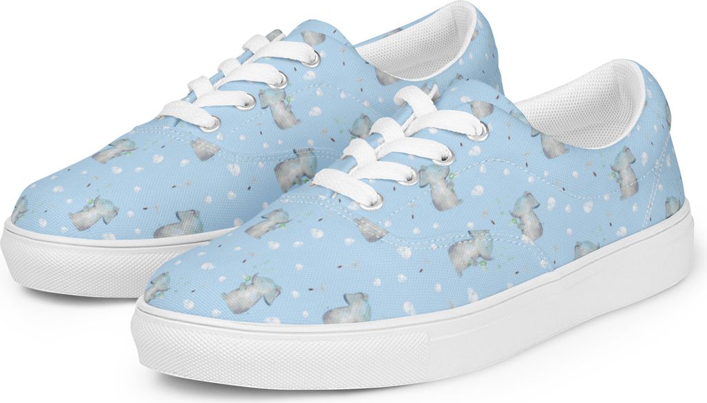 Mr. & Mrs. Panda Sneaker Damen Elefant Seifenblasen Größe 38 - Blau - Geschenk, Turnschuhe, Liebe, Canvas Schuhe, Elefanten, Heimat, Lustige Spr...