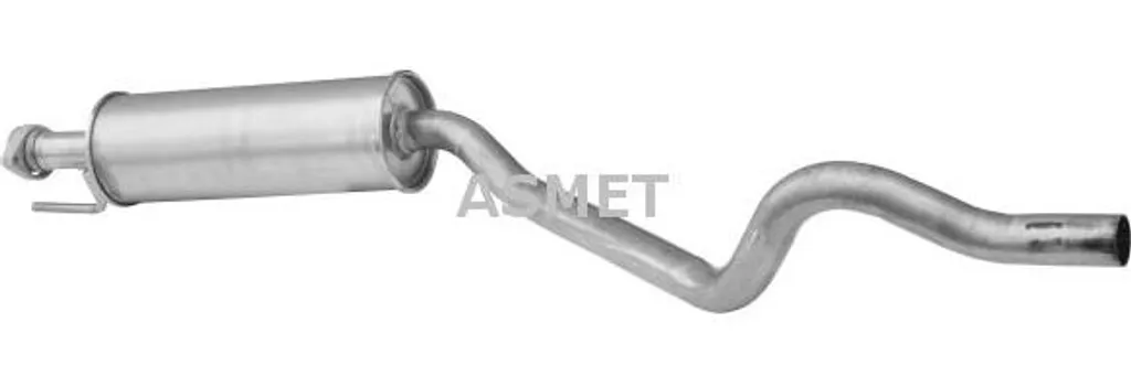 Pot d'Échappement Intermédiaire ASMET 5070 compatible avec Astra F