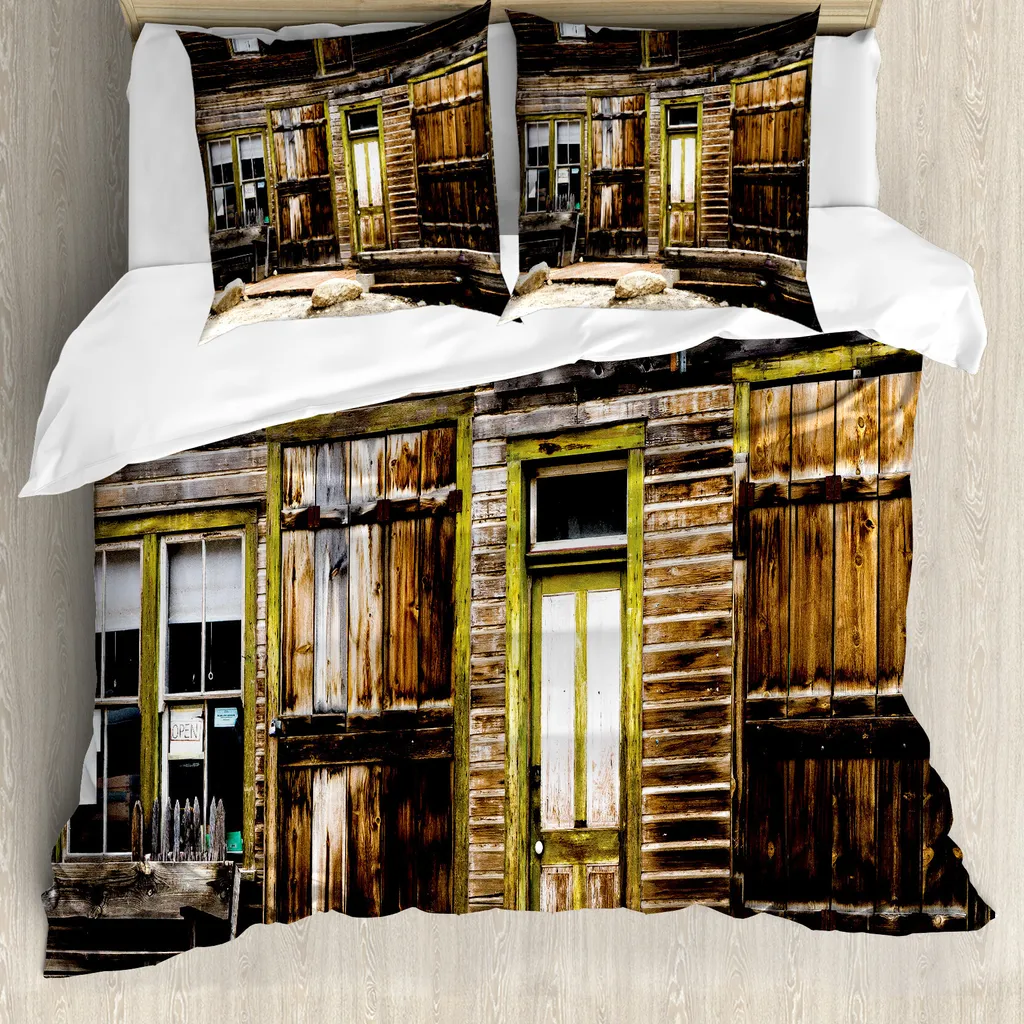 Copripiumino Effetto Legno ABAKUHAUS 155x220 | Arredo Rustico Chic