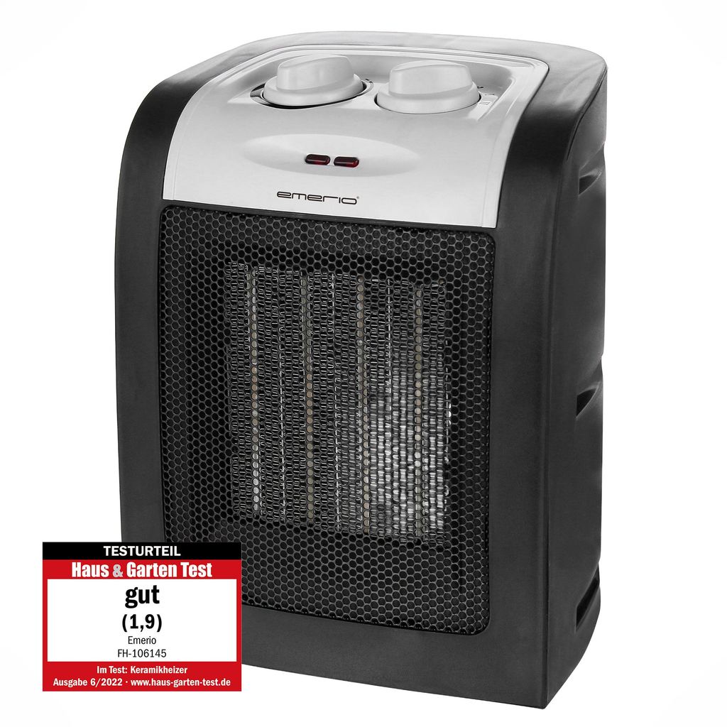 Emerio Ventilatorkachel – tot 20 m² – 2 Standen – Productafbeelding 