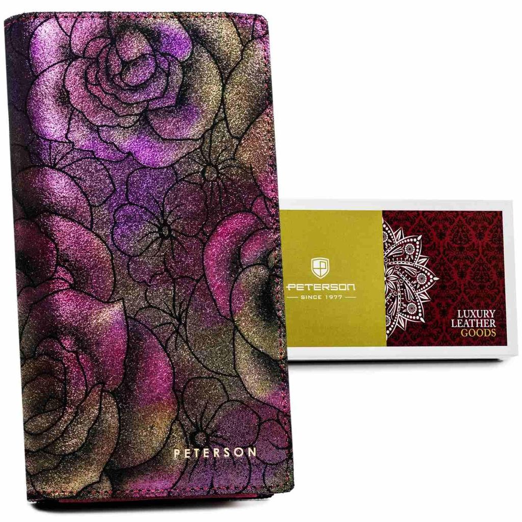 Damen-Ledergeldbörse PTN 421431-MD LILA Produktbild 