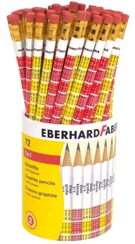 EBERHARD FABER 511872 Ołówek EBERHARD FABER 1 x 1, z gumką, Zdjęcie produktu 
