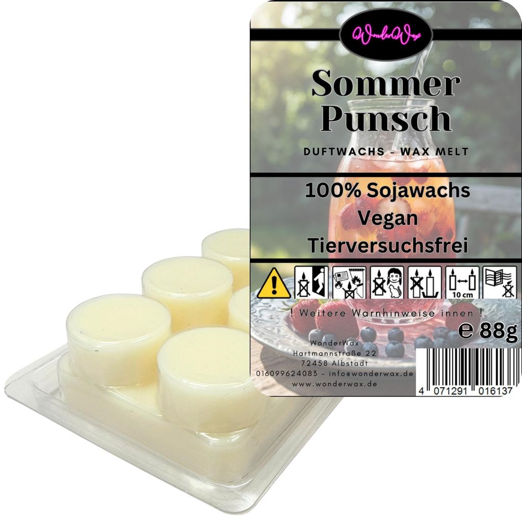 WonderWax Duftwachs Wax Melts für Duftlampe, 6 Kreise Duftmelt Wachsmelt Sojawachs Duftwachs Würfel für Raumdüfte, Wachs Duftöl Winter Indoor ...