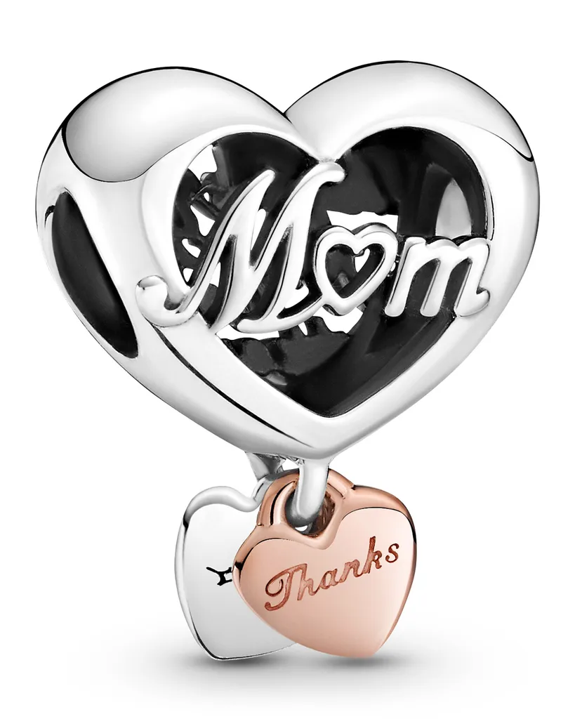 Charm Pandora Mod. Grazie Mamma en Argent 925 pour Bracelet Original