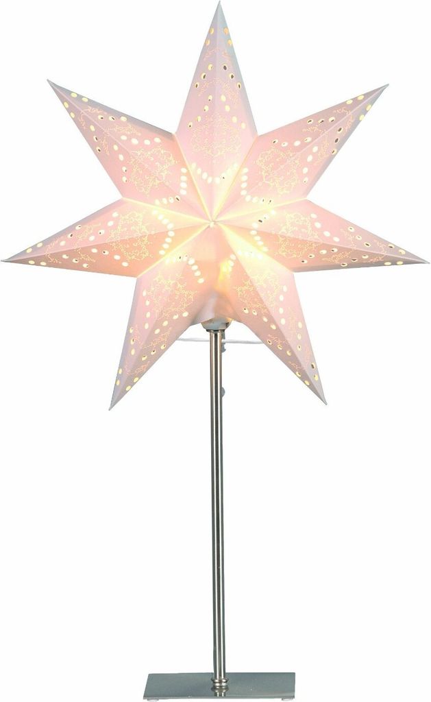 Star Tischlampe Sensy Mini, Metallfuß, Cremeweiß, H: 55x34 Produktbild 