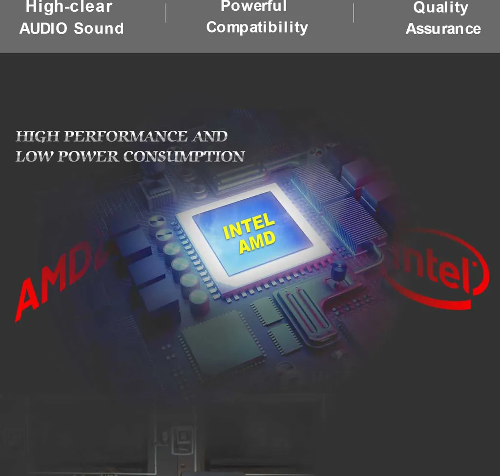 Carte Mère PC Fixe DDR4 H310B4 avec Condensateurs All-Solid Haute Qualité - 8
