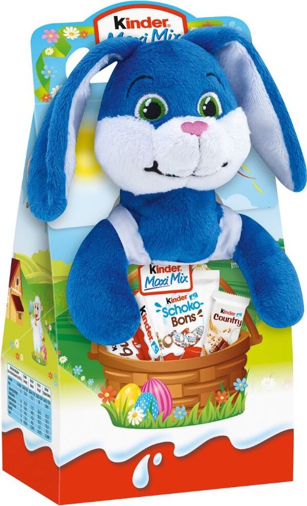 Kinder Maxi Mix beste Milchschokolade und süßes Plüschtier Produktbild 2