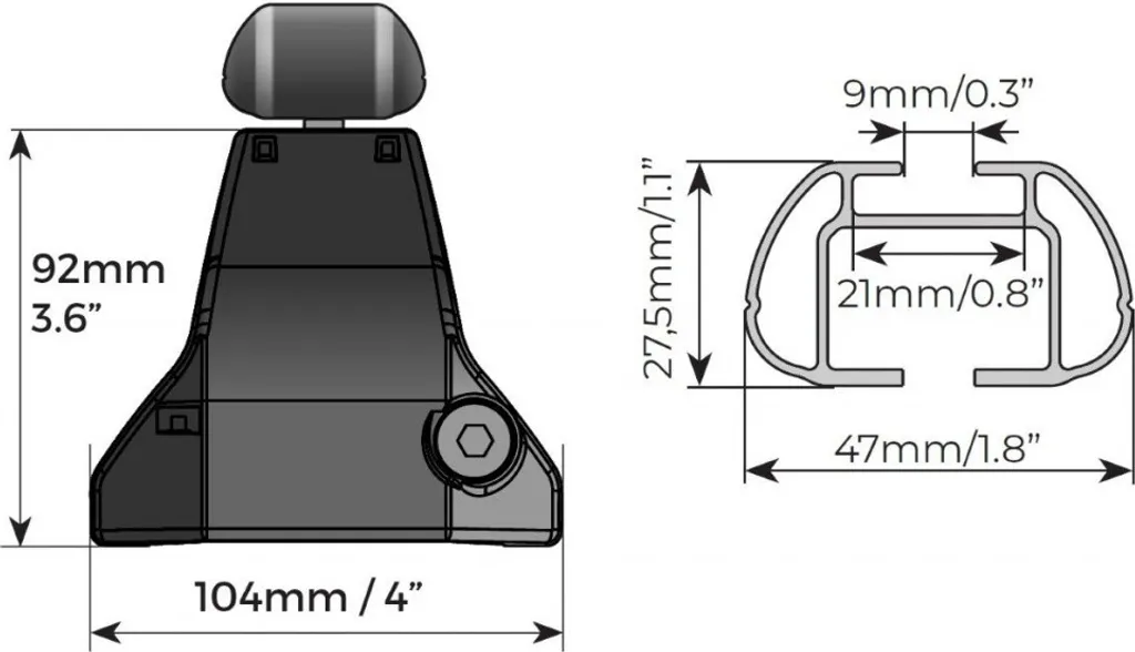 Offerta Barre Menabo Omega Toyota Prius III 130cm Alluminio Argento - 7