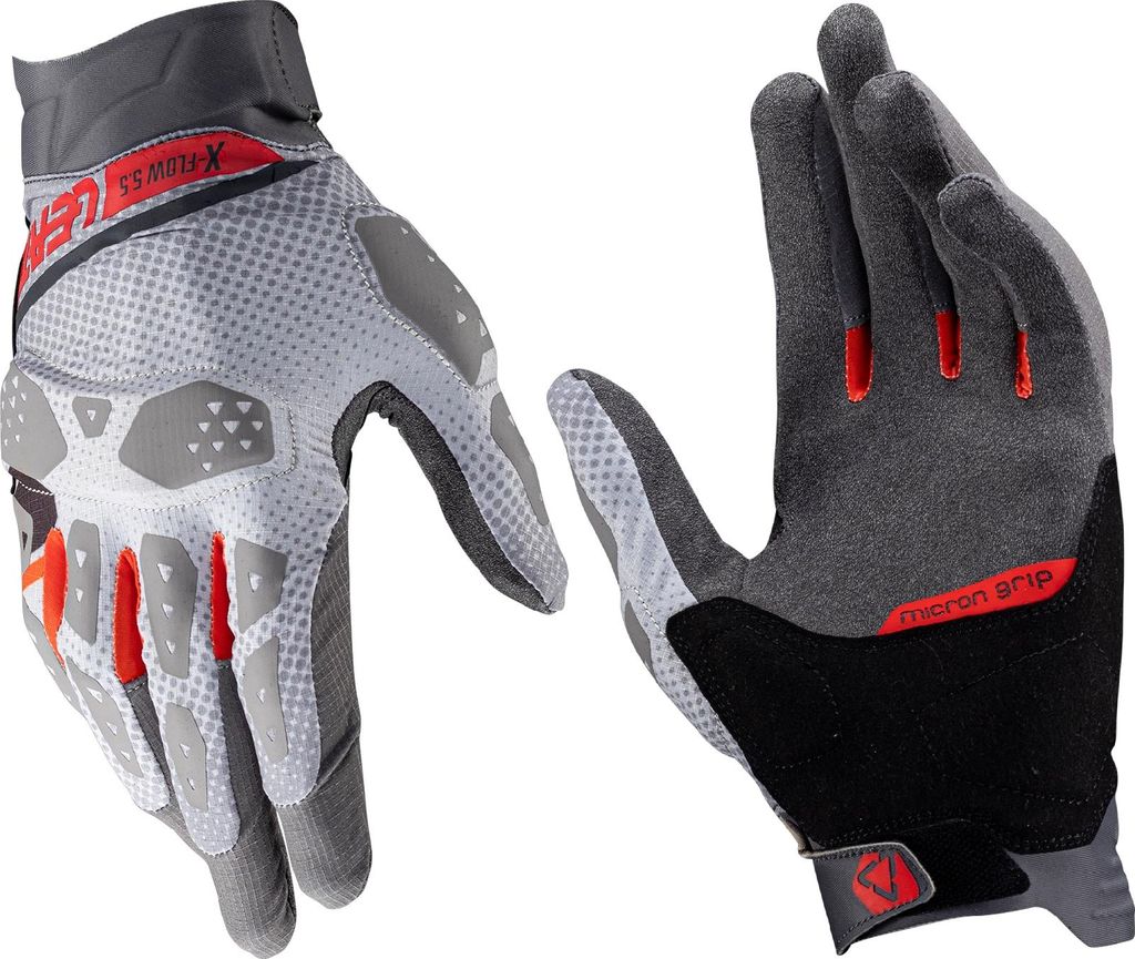 Leatt Handschuhe ADV X-Flow 5.5 kurz V25 beige-grau-rot M