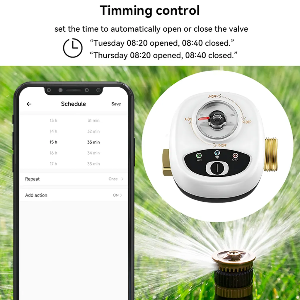 Vanne d'eau connectée WiFi IP65 programmable pour domotique extérieure - 4