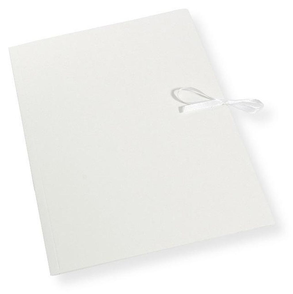 Weiße A4-Mappe mit Bindeband, 300 g/m² (10 Stück) – Penword Produktbild 