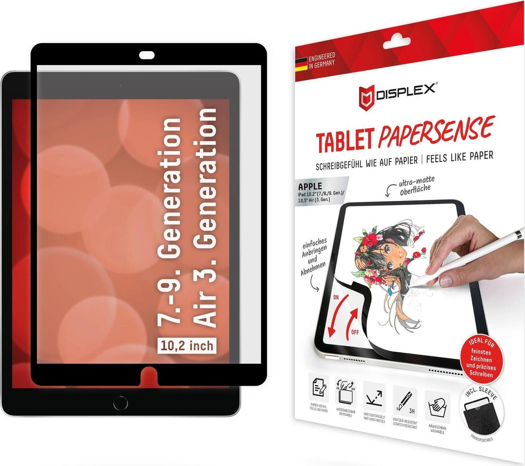 DISPLEX Tablet PaperSense iPad (7/8/9 Gen)/Air (3. Produktbild 