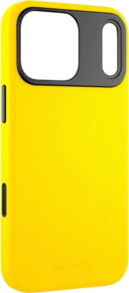 Custodia di Lusso in Pelle YAXO per iPhone 17 Pro Max - MagSafe Gialla