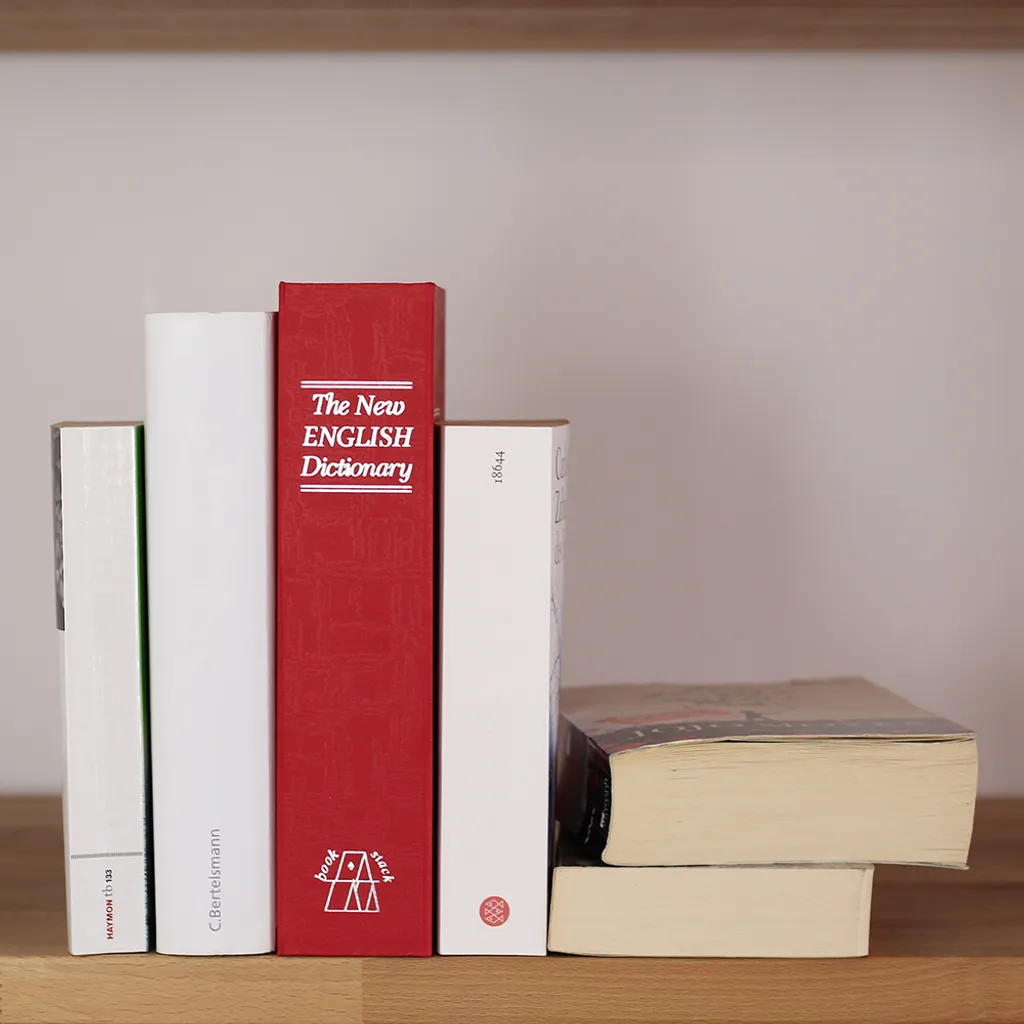 Boîte de Dissimulation Livre Rouge Rottner BookCase pour Objets Valeur