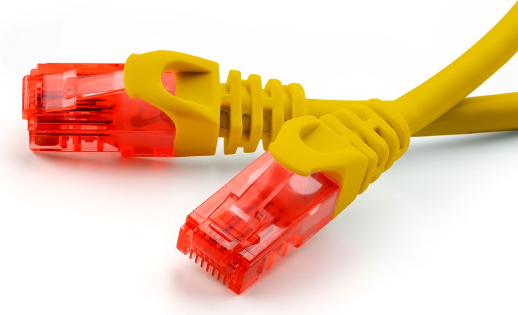 20m Netzwerkkabel Cat6, gelb