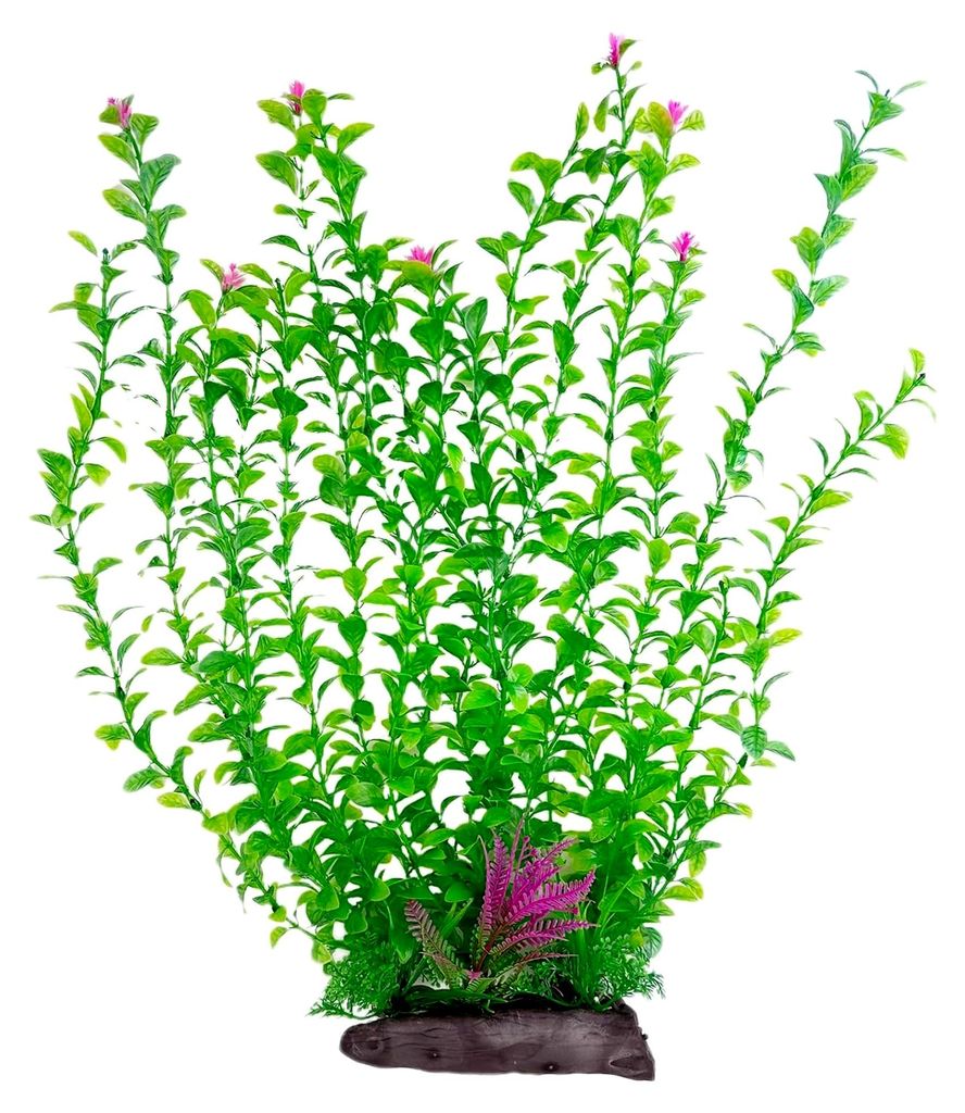 Kunststoffpflanzen für Aquarien | Künstliche Aquarienpflanzen | XXL Aquarium-Dekoration 52 cm
