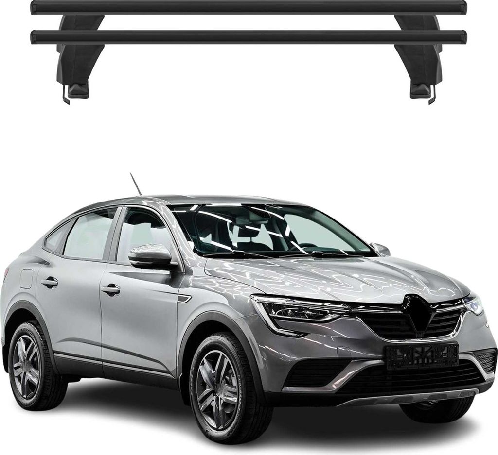 Menabo Dachträger Grundträger für Renault Arkana 2020-2025 Alu Schwarz 2tlg