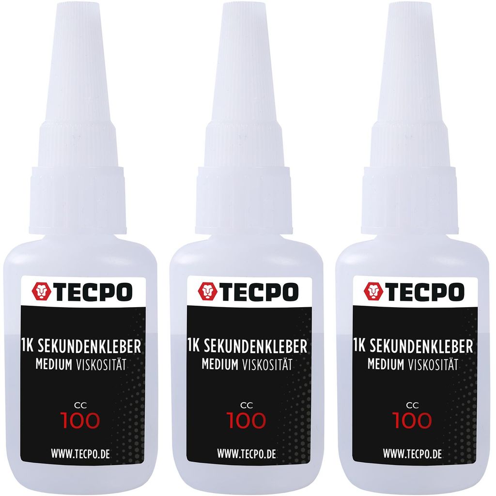 TECPO 1K Sekundenkleber mittelviskos 20g extra stark Produktbild 
