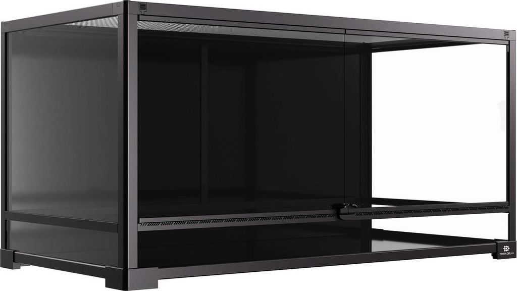 Terra Della Terrarium Knockdown schwarz, Maße: 90 x 45 x 45 cm