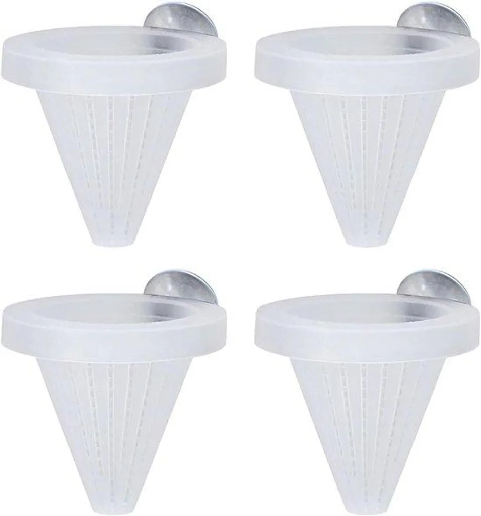 Nourrir les poissons d'aquarium proprement - Lot de 4 mangeoires vers