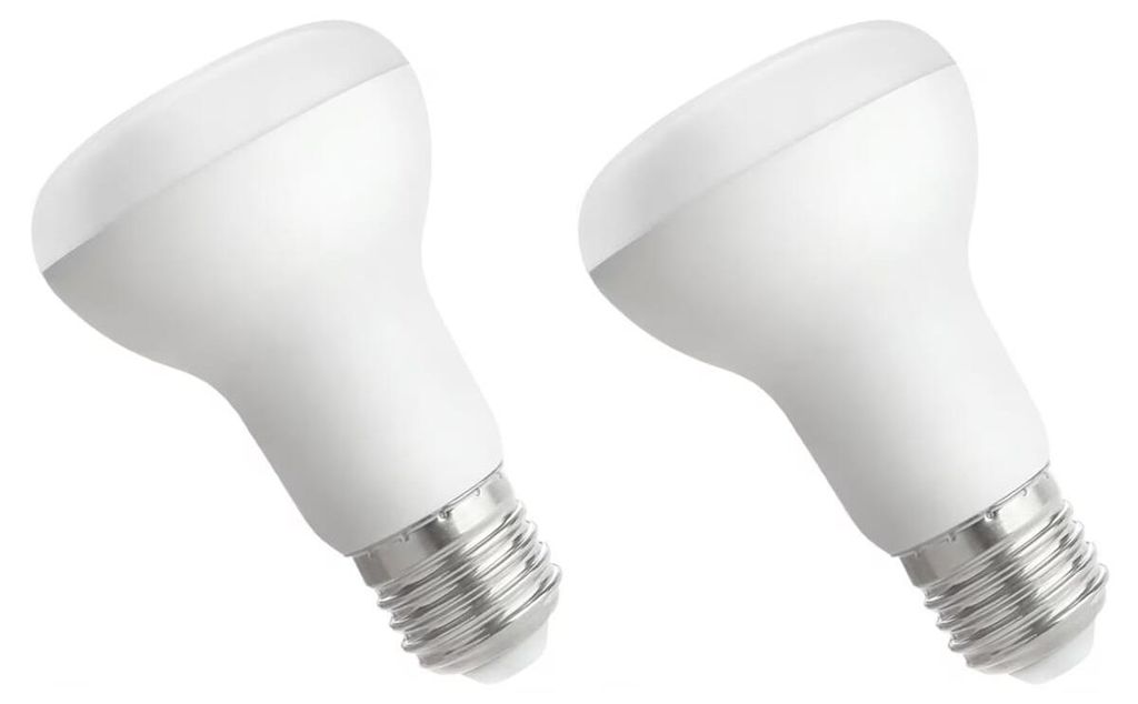 Spectrum LED-Reflektorlampe E27 8W - 230V - 710 Lumen - 3000K Warmweiß - Gemütliches Licht - Energieeffizient - 2 Stück