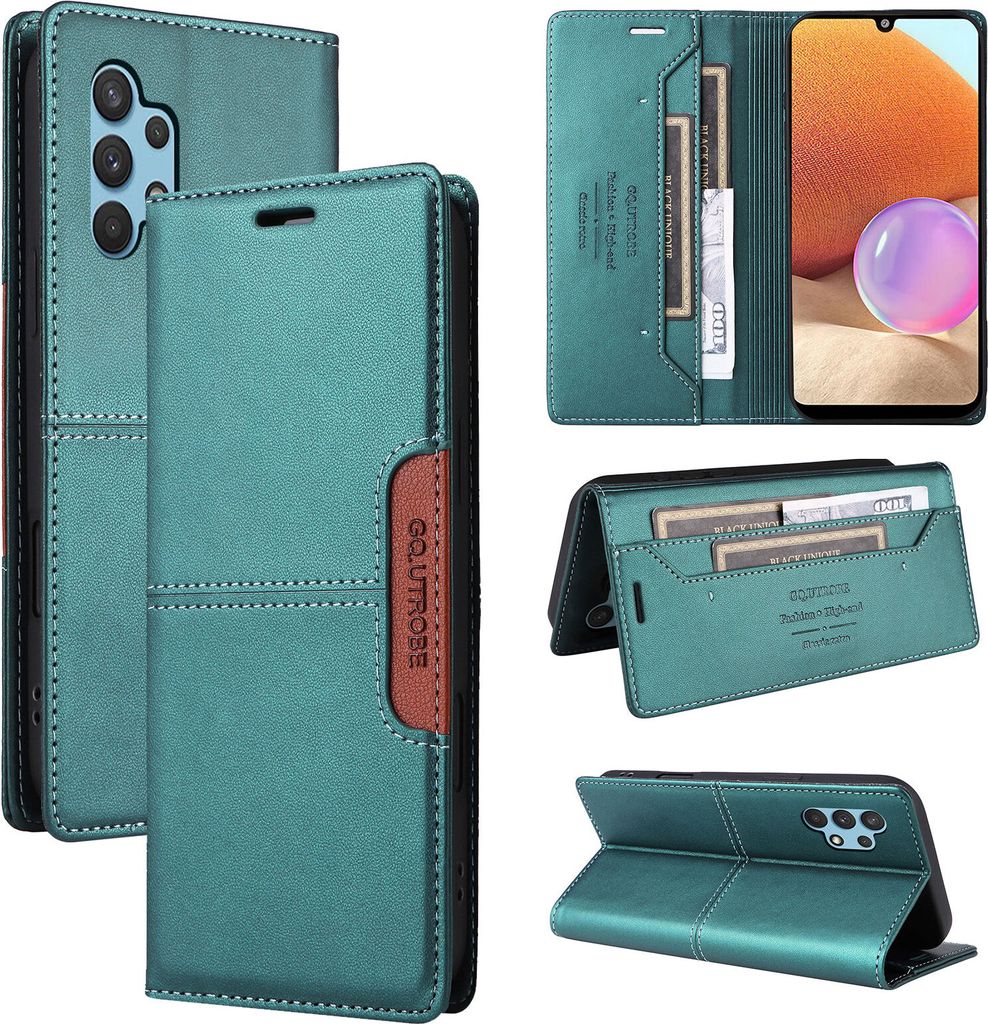 Handyhülle für Samsung Galaxy A32 4G Hülle, Leder Flip Produktbild 