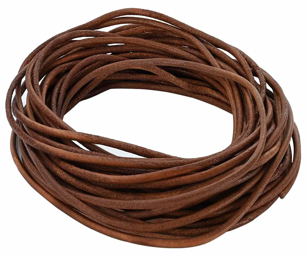 Cordon cuir marron 3 mm x 50 m : fini les ruptures pour vos créations DIY