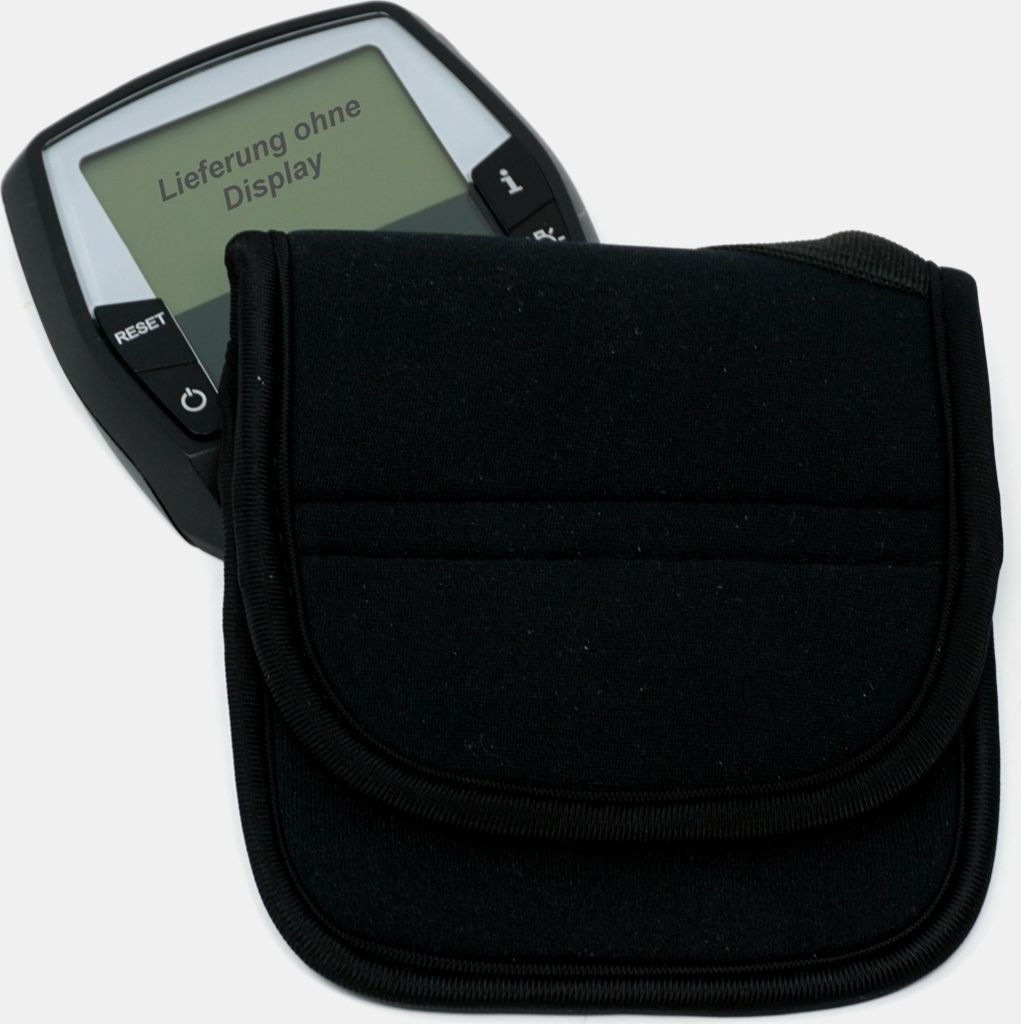 E-Bike Display Schutzhülle für Shimano Steps Bosch etc. aus 5 mm Neopren schwarz