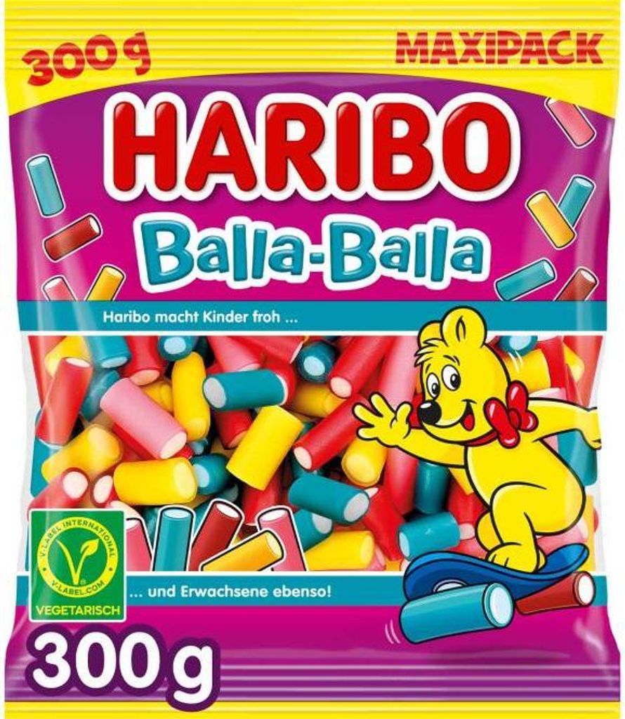 Haribo Balla-Balla vegetarisch 300g Produktbild 