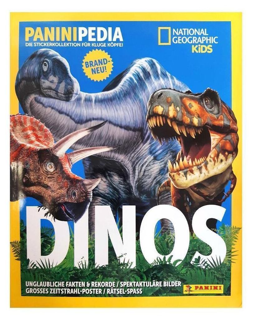 PaniniPedia - Dinosaurier - Sammelsticker - 1 Sammelalbum