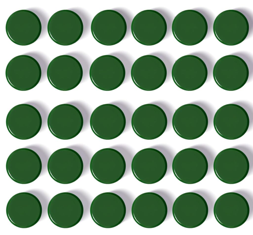 30 Magnete für Magnettafeln und Whiteboards – Starke Kühlschrankmagnete, dekorative kleine runde Magnete – Farbige Klebemagnete für Whiteboa...