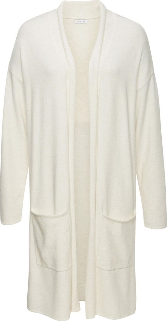 LASCANA Longstrickjacke creme Größe 36/38