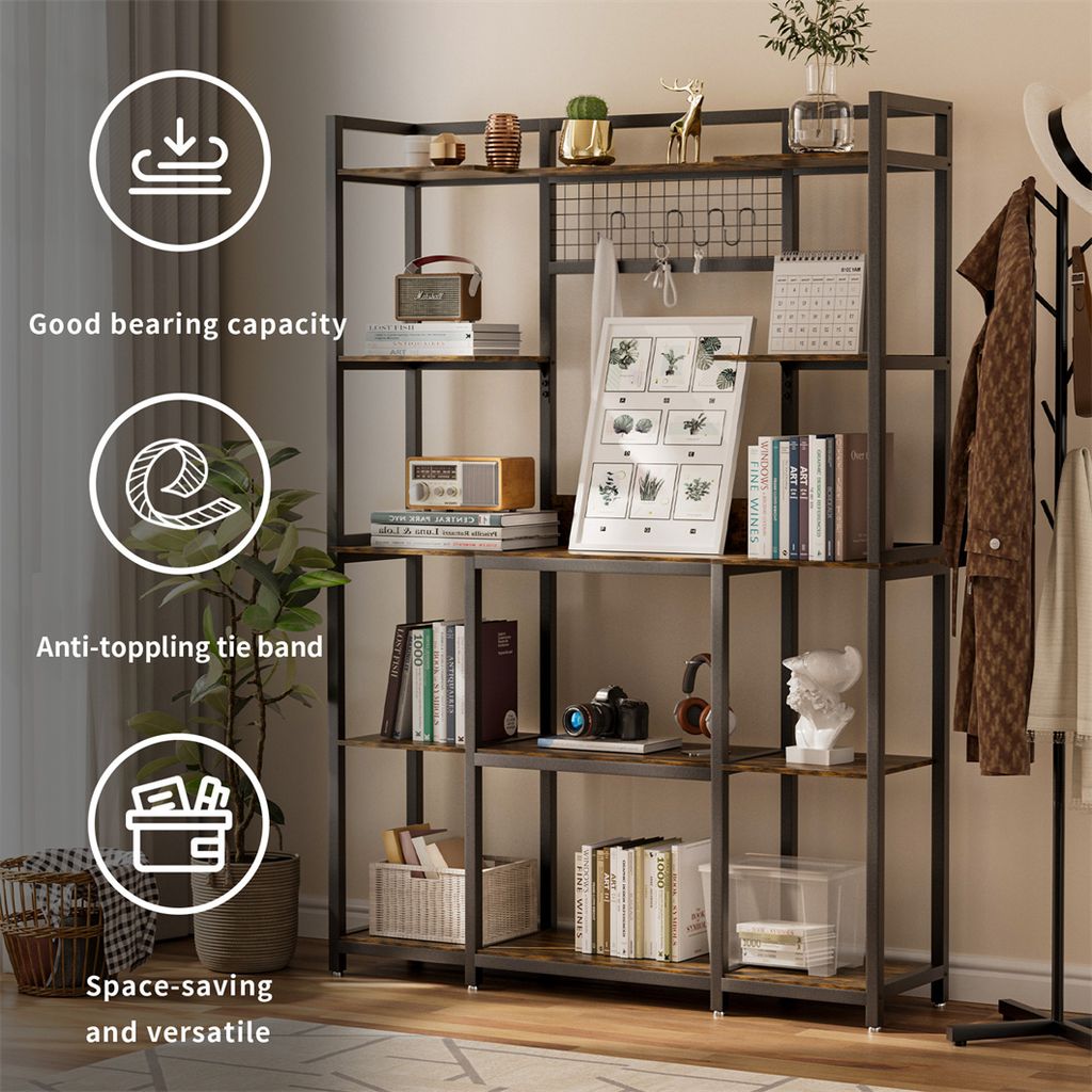 Vestamore Organizer da cucina in legno marrone chiaro, 6