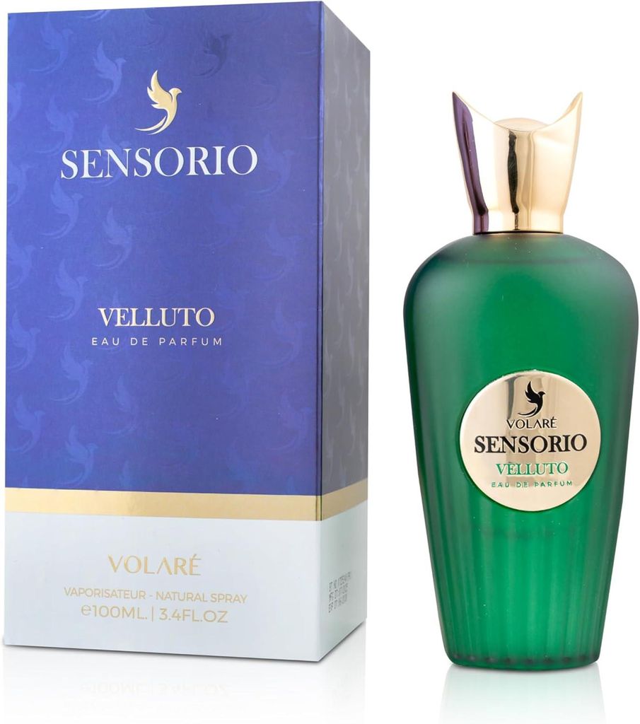 Volare Sensorio Velluto – Citrus Aromatic Floral Eau de Parfum for Women, 100 ml | Grapefruit, Bergamot & Mandarin | Magnolia & Rose