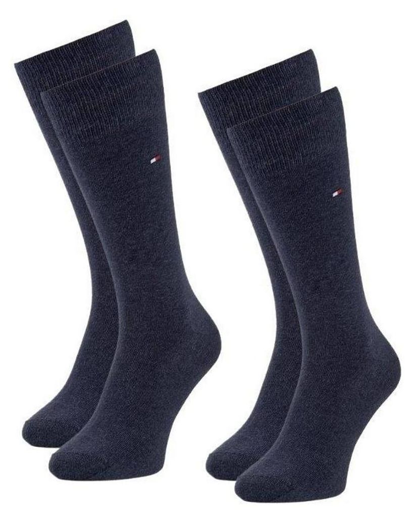 Tommy Hilfiger - Socken für Herren, Garn (2er-Pack) NA968 (43 EU - 47 EU) (Marine)