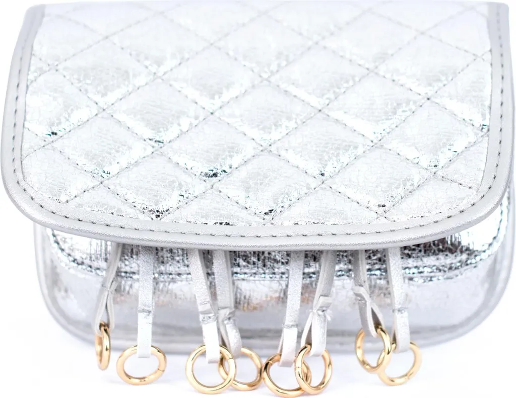 Sac femme argenté Chaiten Art of Polo au fini métallisé et brillant