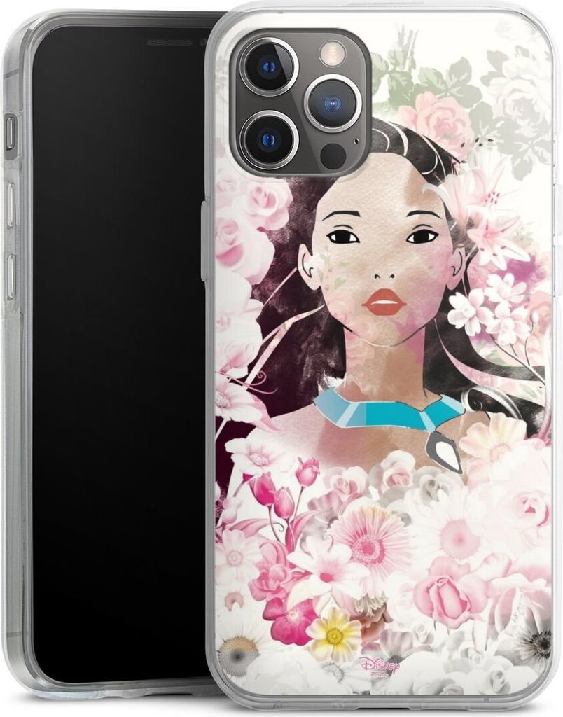 DeinDesign Handyhülle für Apple iPhone 12 Pro Max Silikon Hülle Case Smartphone Schutzhülle Disney Offizielles Lizenzprodukt Pocahontas